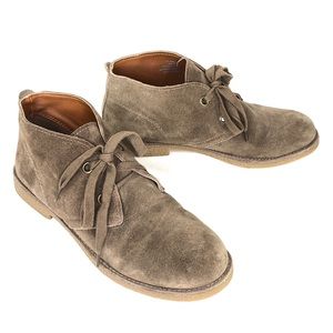 Lucky Brand Emilia Suede Flat Lace Up Booties